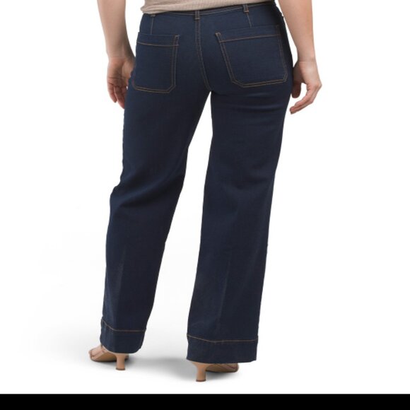 NEW BAGATELLE Wide Leg Denim Jeans royal for women 261mn - Picture 3 of 10